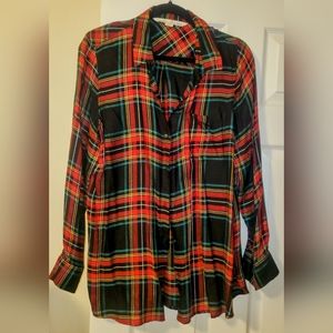 Old Navy Plaid Classic Shirt Large